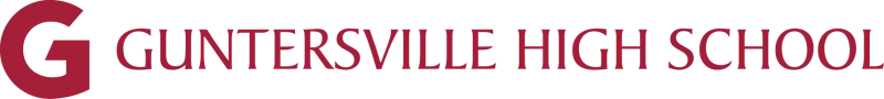 Guntersville High School red "G" logo
