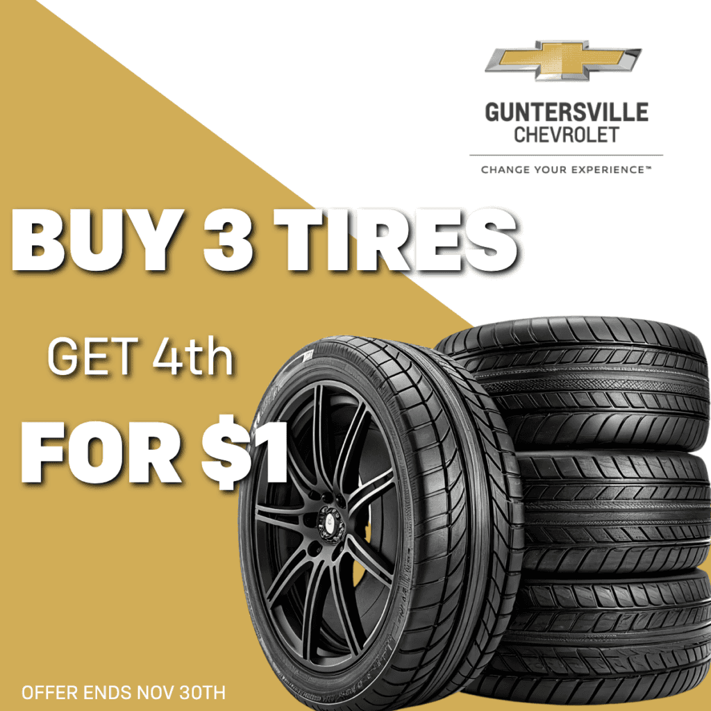 Buy 3 tires, get 4th for $1