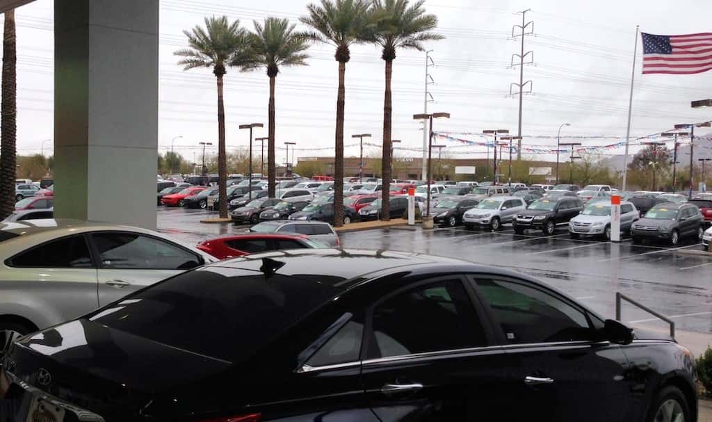 Large lot of vehicles for sale