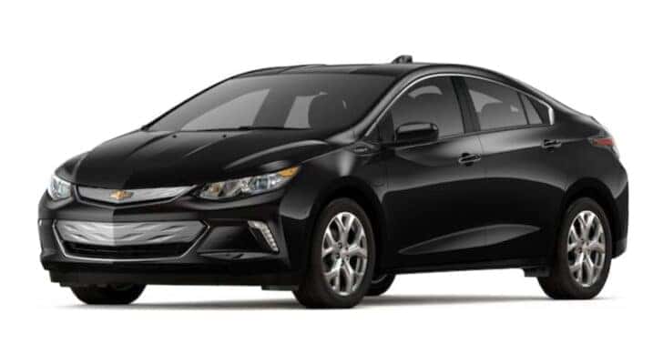 A black 2017 Chevy Volt 2LZ is angled left.