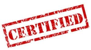 Red 'Certified' PreOwned stamp