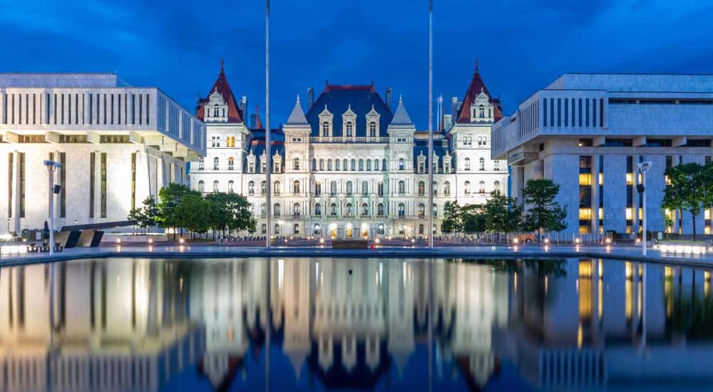 New York state capitol building in Albany NY