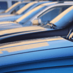 A Used Car For Sale next to a row of cars