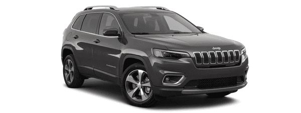 A brown 2020 Jeep Cherokee is angled right on a white background.