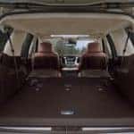 Interior of the 2017 Chevrolet Suburban through the open trunk