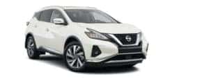 A white 2021 Nissan Murano SL is angled right.