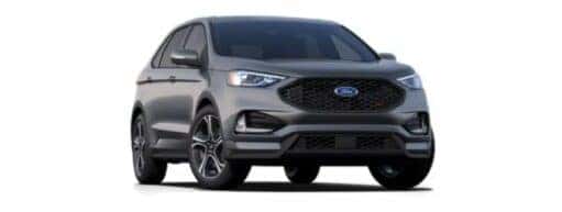 A grey 2022 Ford Edge ST is angled right.