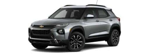 A silver 2022 Chevy Trailblazer Activ is angled left.
