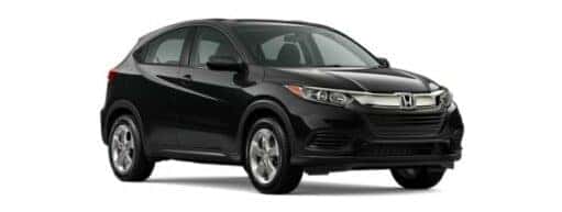 A black 2022 Honda HR-V LX is angled right.
