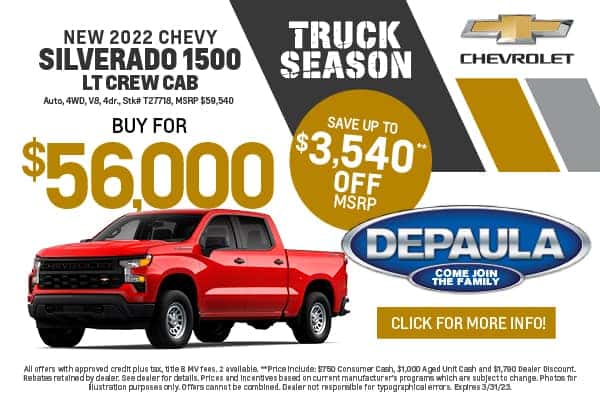 New 2022 Chevrolet Silverado 1500 LT Four Wheel Drive Crew Cab