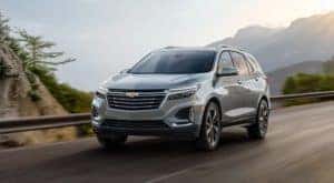 A grey 2023 Chevy Equinox is shown after leaving a Saratoga, NY Chevy Equinox dealer.