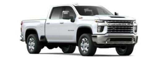 A white 2023 Chevy Silverado 2500 HD Z71 is angled right.