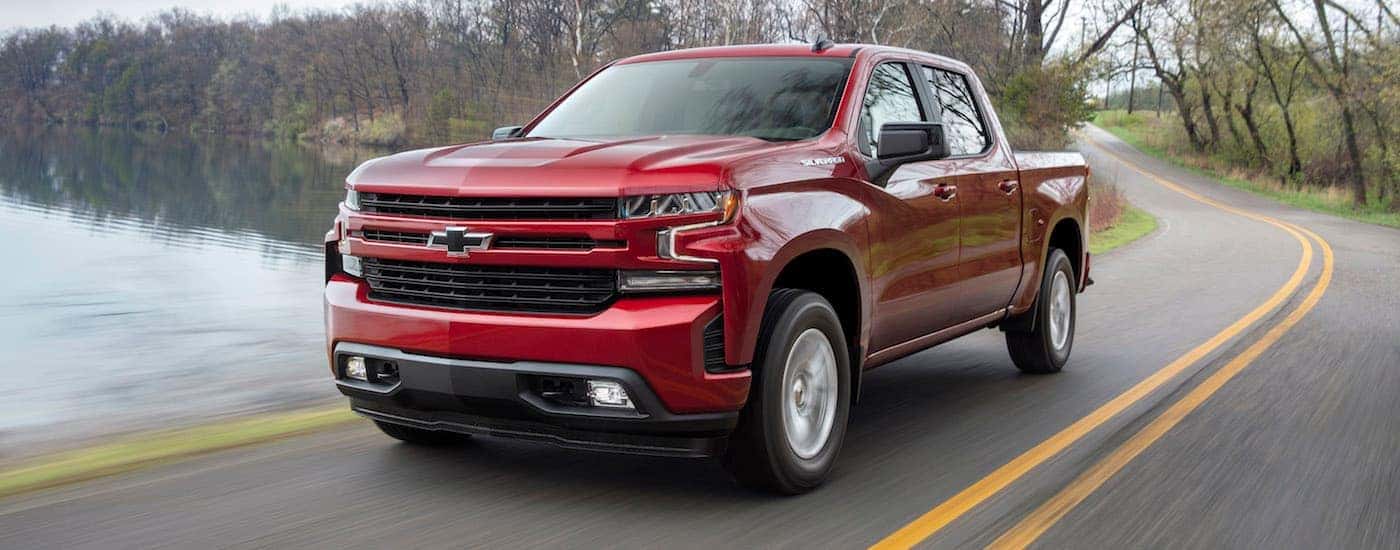 A red 2019 Chevy Silverado 1500 RST, a used Chevy Silverado for sale in Albany.