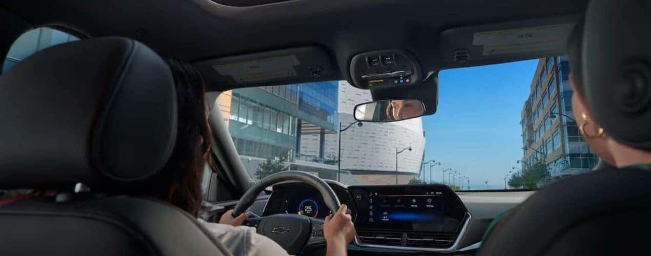 The black dash is shown in a 2025 Chevy Trax.