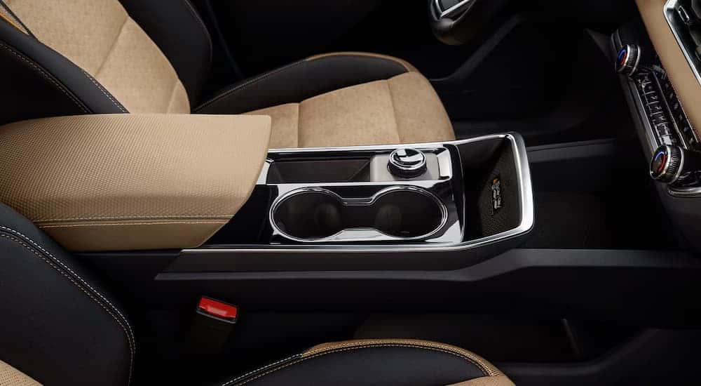 The center console of a 2025 Chevy Equinox.