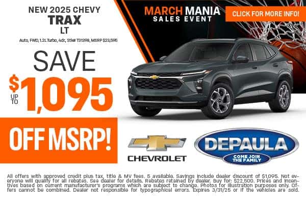 New 2025 Chevy Trax LT