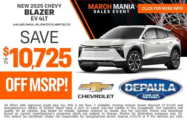 New 2025 Chevy Blazer EV 4LT