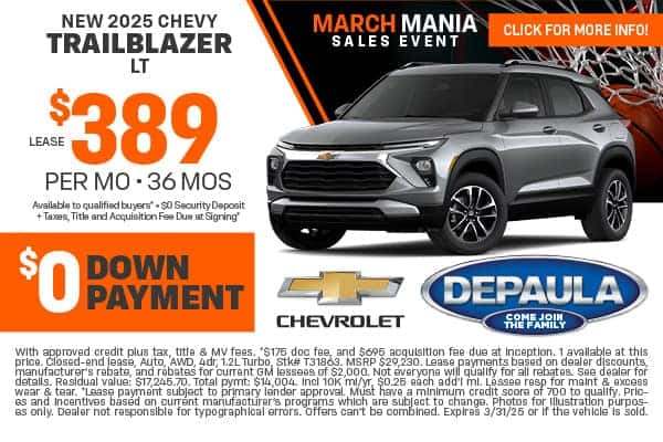 New 2025 Chevy Trailblazer LT 