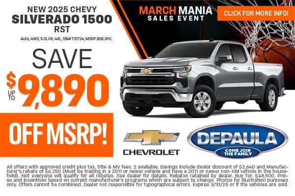 New 2025 Silverado 1500 RST Purchase