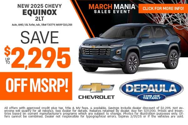 New 2025 Chevy Equinox 2LT