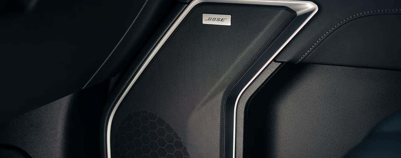 Close-up of a Bose speaker in a 2025 Chevy Silverado 1500 LT.