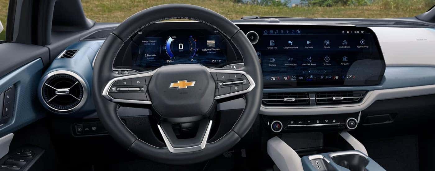 Infotainment screen in a 2025 Chevy Equinox EV.