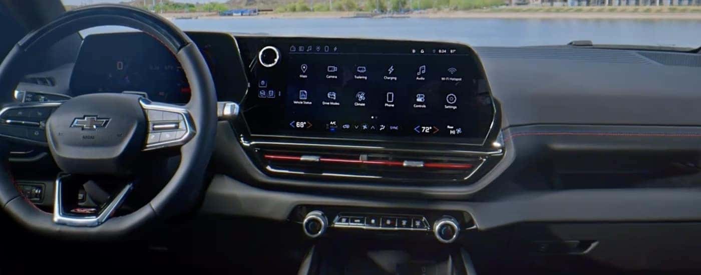 Infotainment screen in a 2025 Chevy Silverado EV RST.