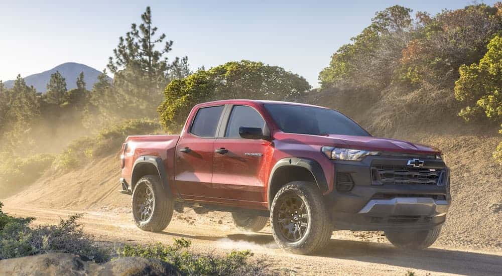 A red 2025 Chevy Colorado for sale near Colonie.