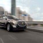 Black 2016 Chevy Equinox for sale on a test drive.