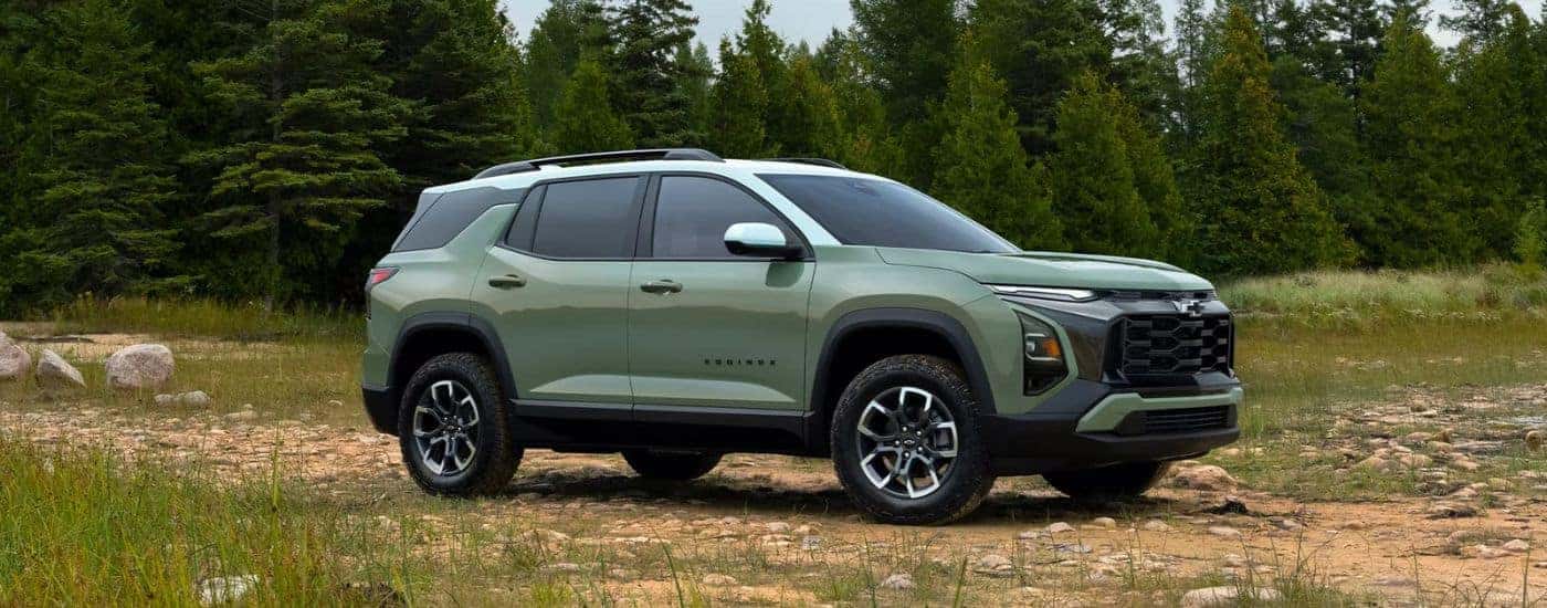 A green 2025 Chevy Equinox ACTIV parked for sale near Guilderland