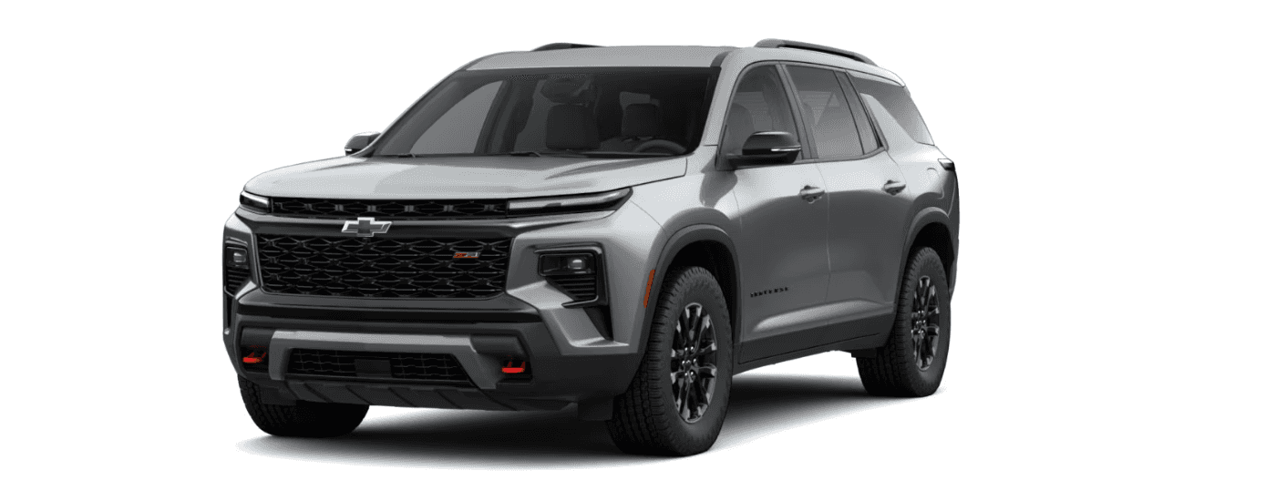 A gray 2026 Chevy Traverse