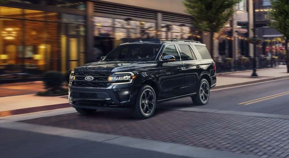 Black 2023 Ford Expedition Max in a  city