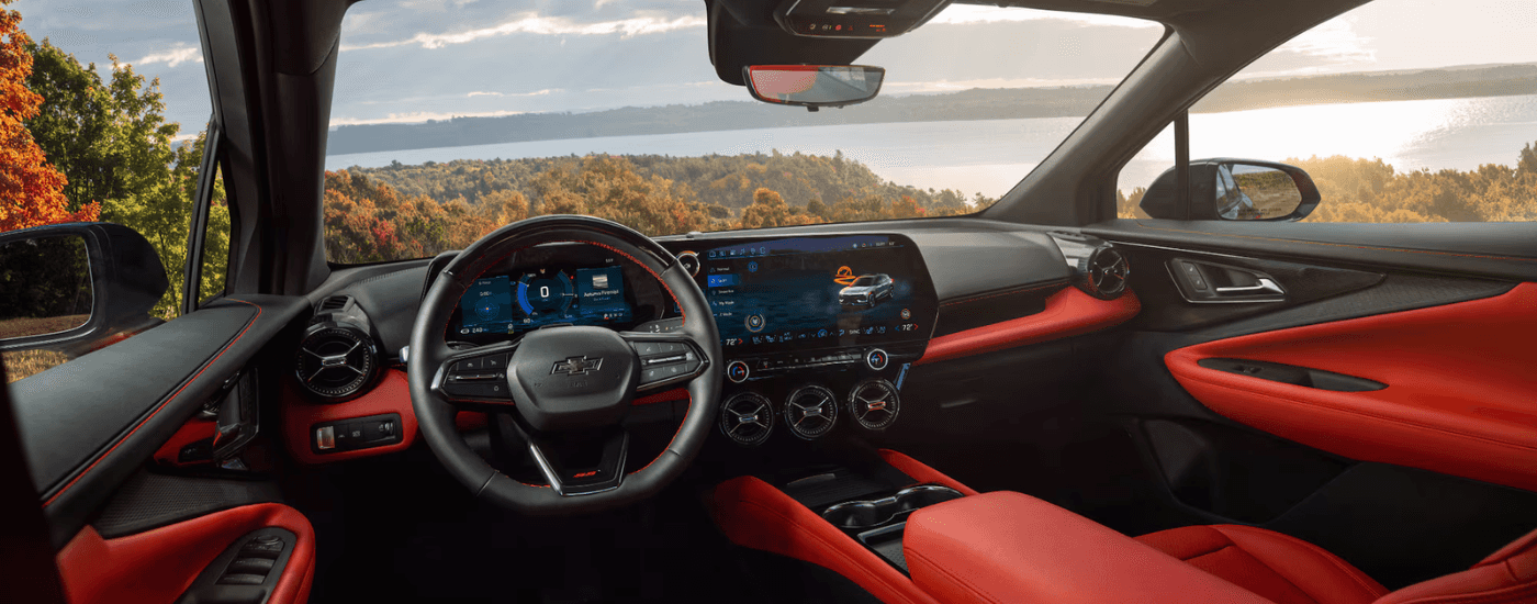 Interior of a 2026 Chevy Blazer EV
