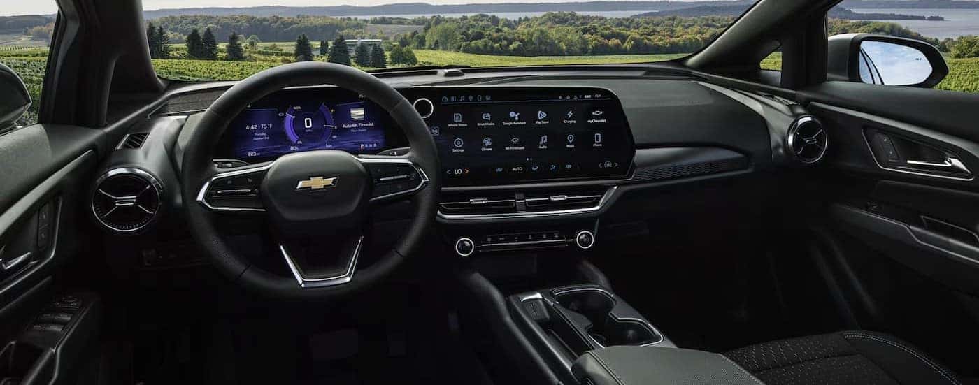 Black dash in a 2026 Chevy Equinox EV.