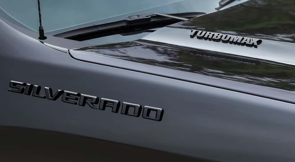 Silverado and Turbomax badging on a black 2026 Chevy Silverado 1500