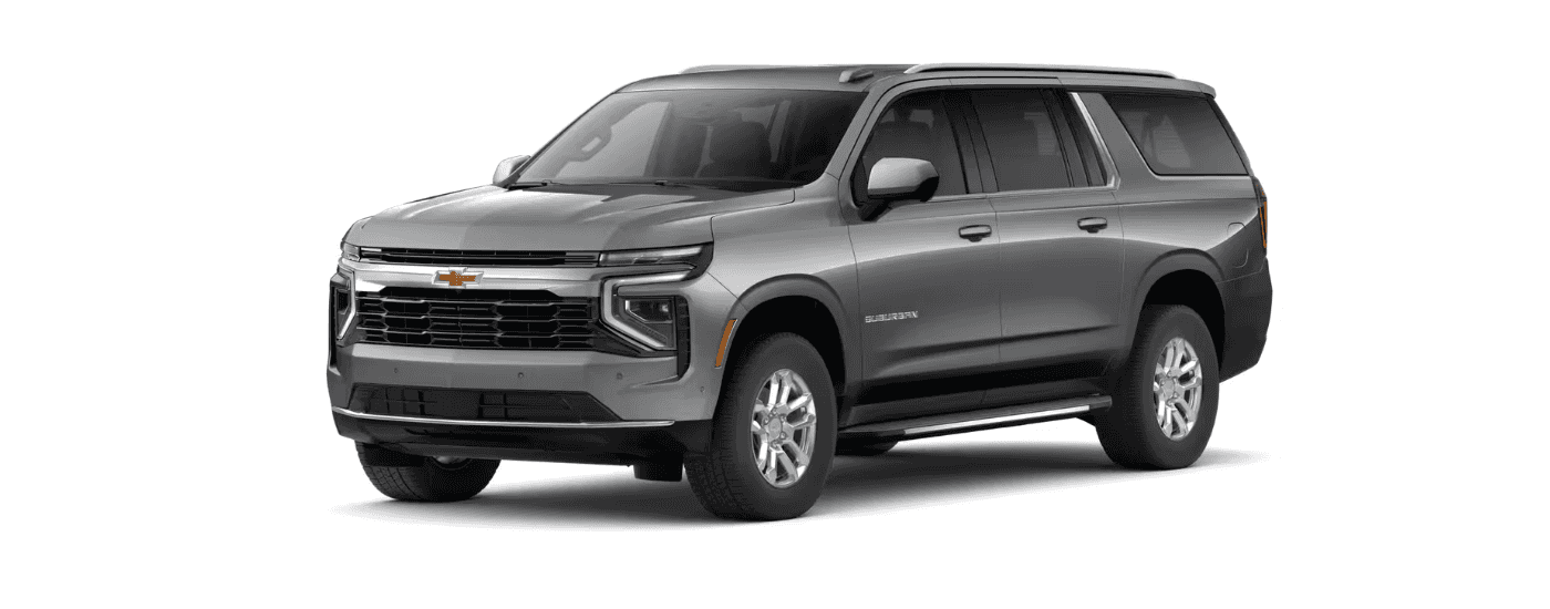 A gray 2026 Chevy Suburban model