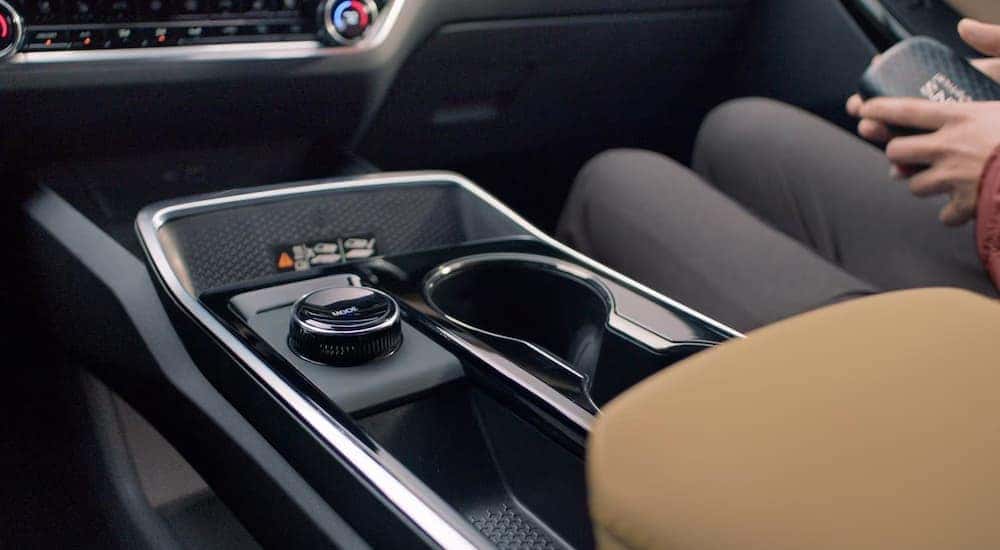 Center console in a 2026 Chevy Equinox