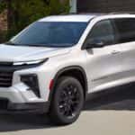 White 2026 Chevy Traverse parked in a driveway
