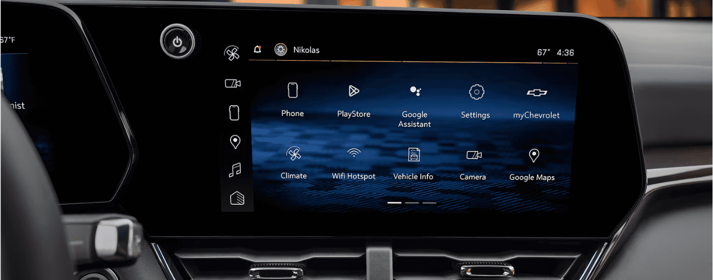 Infotainment display in a 2026 Chevy Equinox