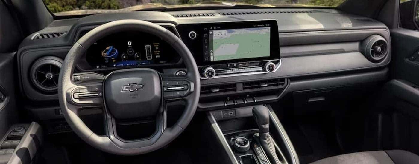 The gray dash in a 2026 Chevy Colorado.