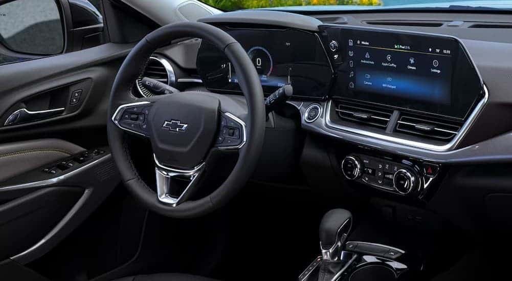 Black dash in a 2026 Chevy Trax.