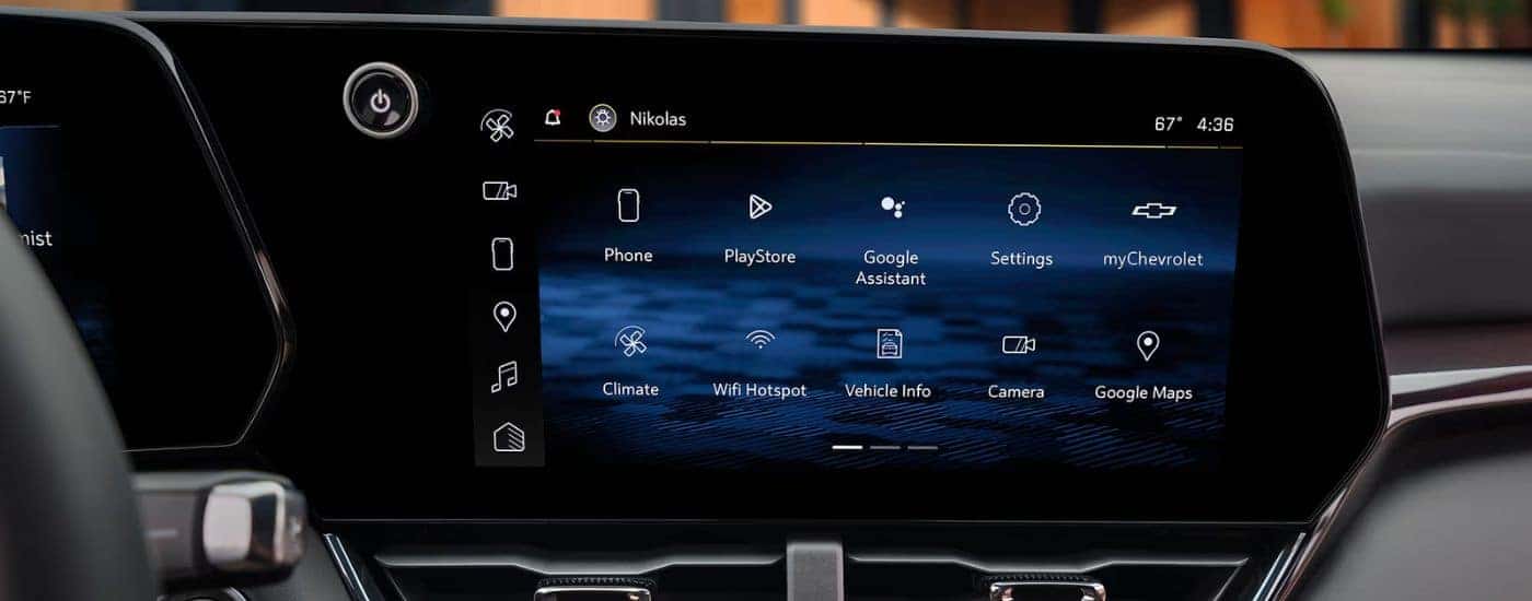 The 11.3-inch touchscreen display on a 2026 Chevy Equinox.