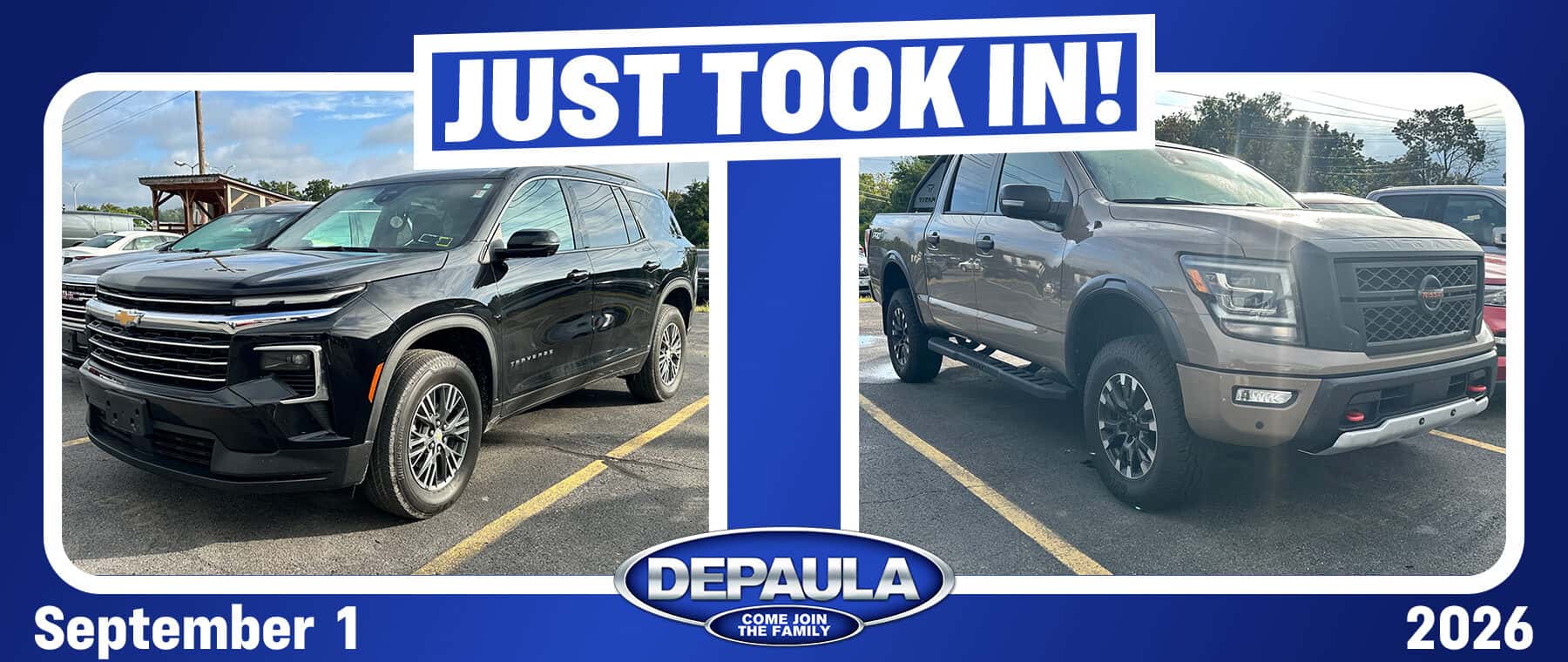 chevy traverse, toyota tundra, new arrival
