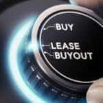A buy, lease and buyout dial.