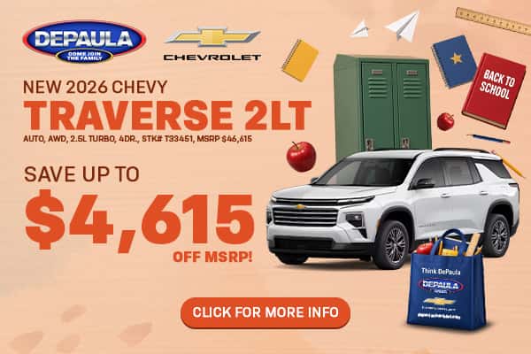 NEW 2026 CHEVY TRAVERSE 2LT