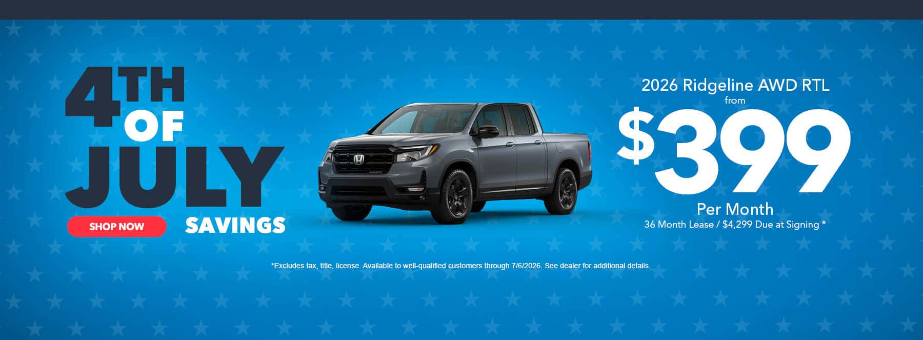 Ridgeline Offer