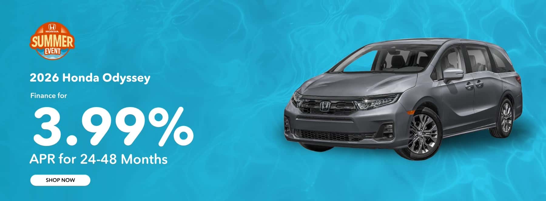 2026 Odyssey 3.99% APR 24-48 mos