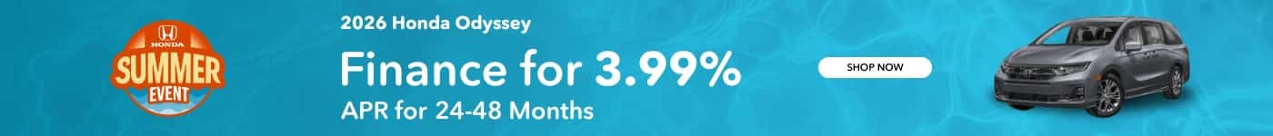 2026 Odyssey 3.99% APR 24-48 mos