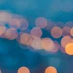 Blurred holiday lights