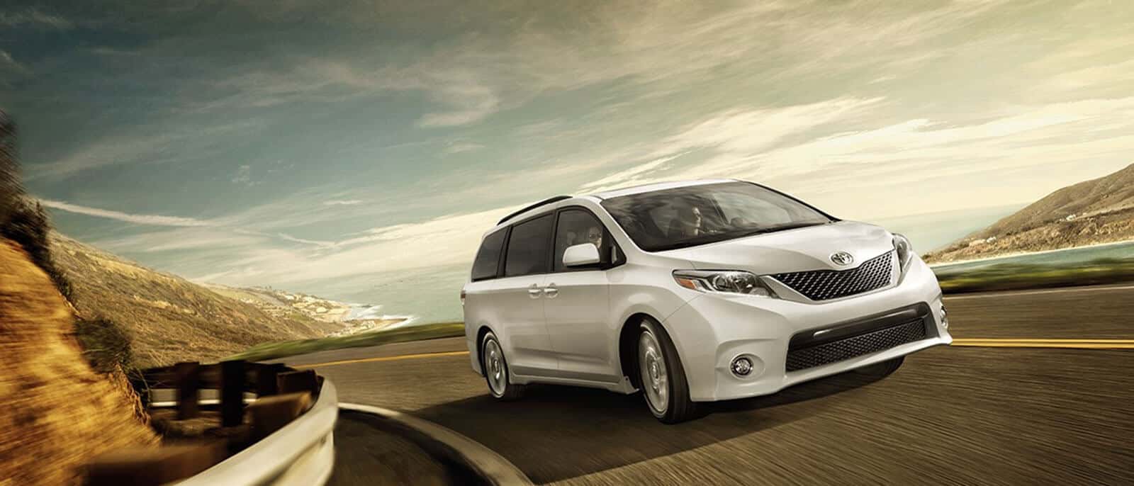 2016 Toyota Sienna on the highway